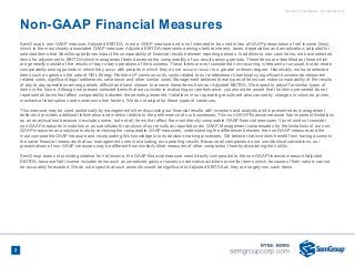 Investor Presentation - November 2017
Non-GAAP Financial Measures
SemGroup’s non-GAAP measure, Adjusted EBITDA, is not a G...
